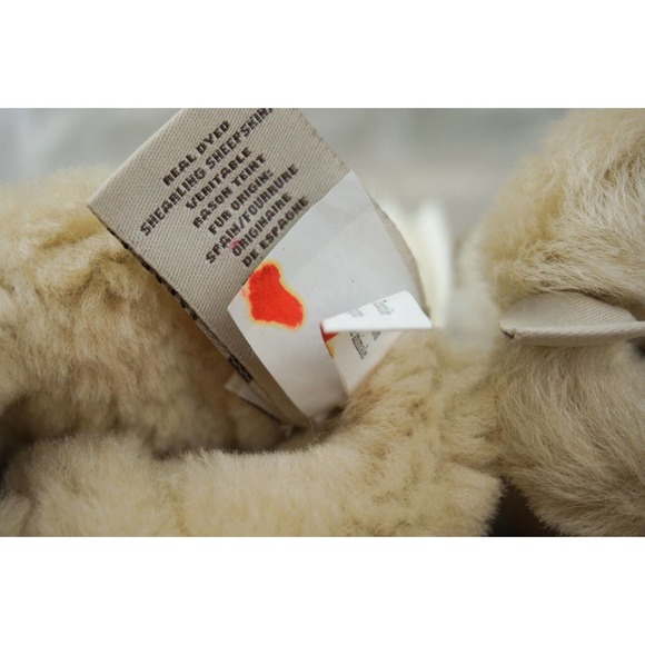 UGG CARTER SINGLE POINT CHESTNUT SUEDE SHEEPSKIN GLOVES WOMENS SMALL NWT - Picture 12 of 12